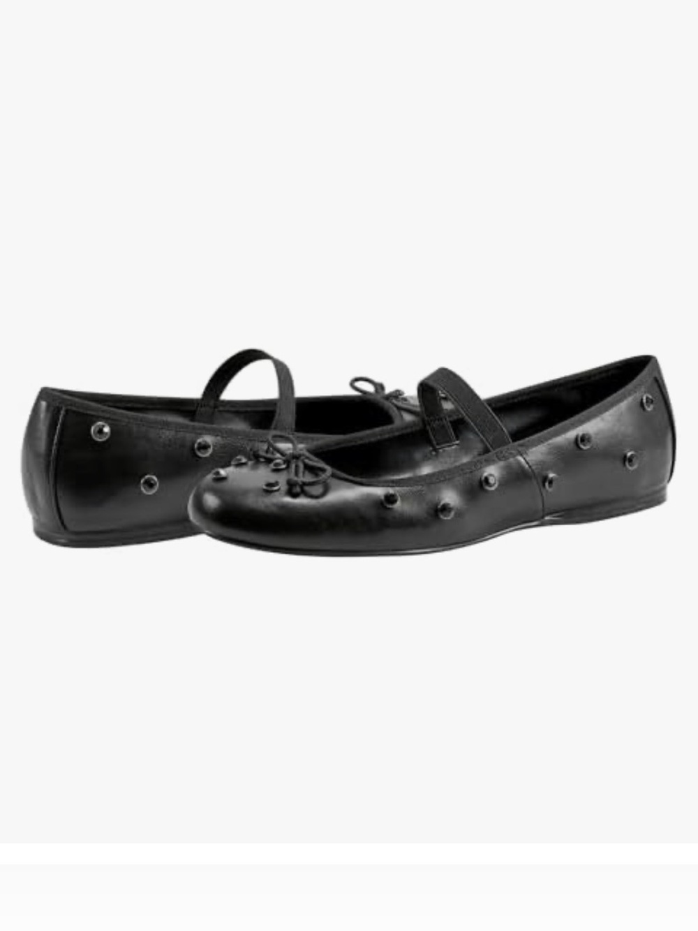 Bandolino Prity Mary Jane Studded Black Ballet Flats Size 6